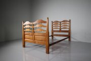 Rare Oliver Morel 1950’s Fruitwood Single Bed