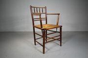 Wonderful William Morris Antique Sussex Armchair 