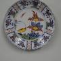 18thC Delft Polychrome Pancake Plate