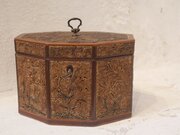 18thC Paper Scroll Tea Caddy