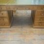 1920s Oak Kneehole Desk