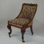 19thC Needlepoint Slipper Chair