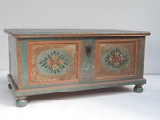 19thC Swedish Painted Coffer Chest