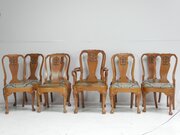 Set Of14 Oak Dining Chairs
