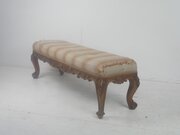 Irish 19thC Oblong Walnut Stool