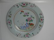 Large 18thC Chinese Famile Rose Charger