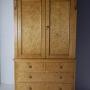 Large Bird Eye Maple Hanging Cupboard