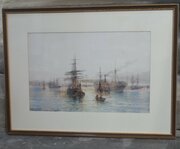 Painting  Leaving Port At Dublin Bay