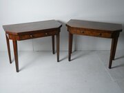 Pair Georgian Fold Over Tea Tables