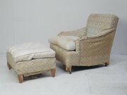 Portman Armchair And Matching Stool