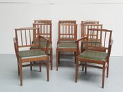 Set 8 Oak Yorkshire Acornman Dining Chairs