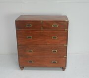 Small English Military Chest of Drawers