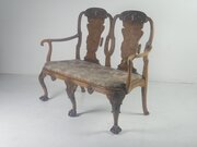 Walnut Two Seater Sofa