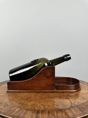 Rare Georgian Mahogany Wine Bottle Holder 