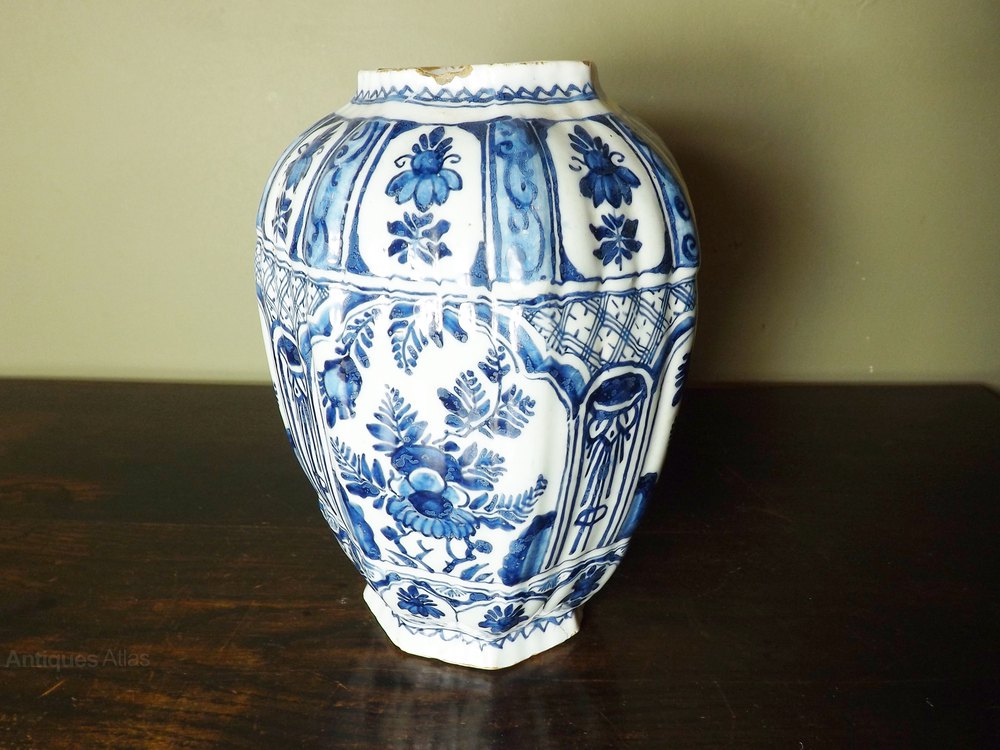 Antiques Atlas 18th C Delft Vase