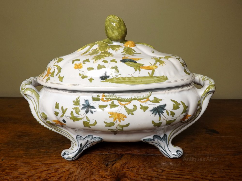 Antiques Atlas 19th C Faience Tureen Dish
