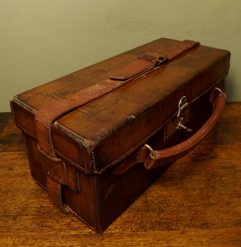 Antiques Atlas 19th C Leather Cartridge Case