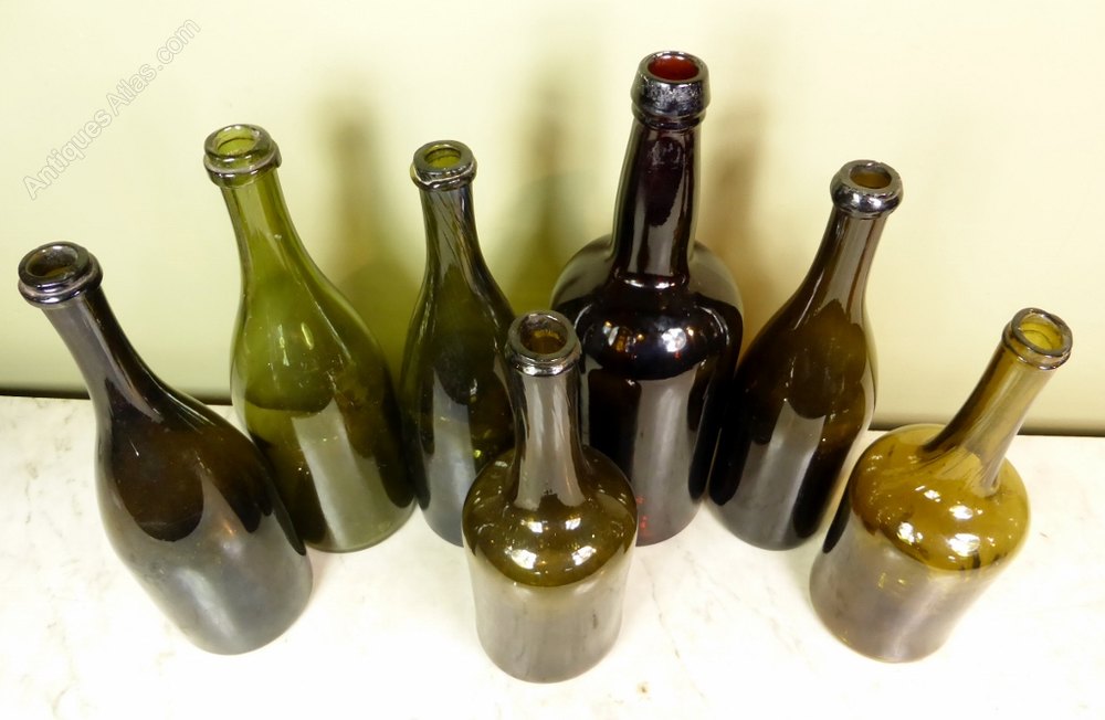 Antiques Atlas Collection Of Early Wine Bottles
