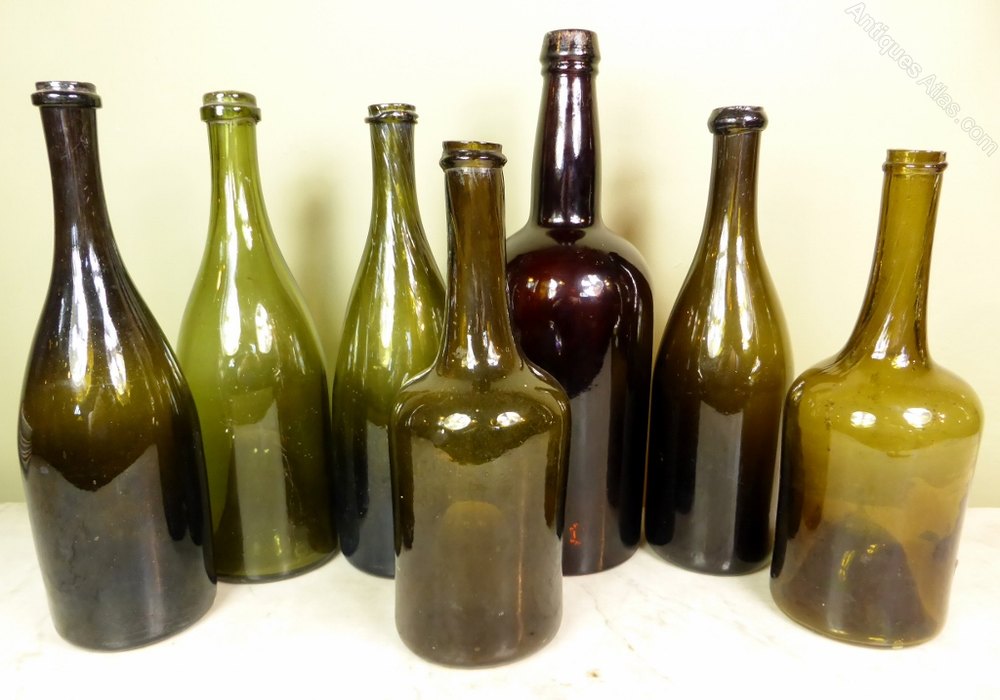 Antiques Atlas Collection Of Early Wine Bottles
