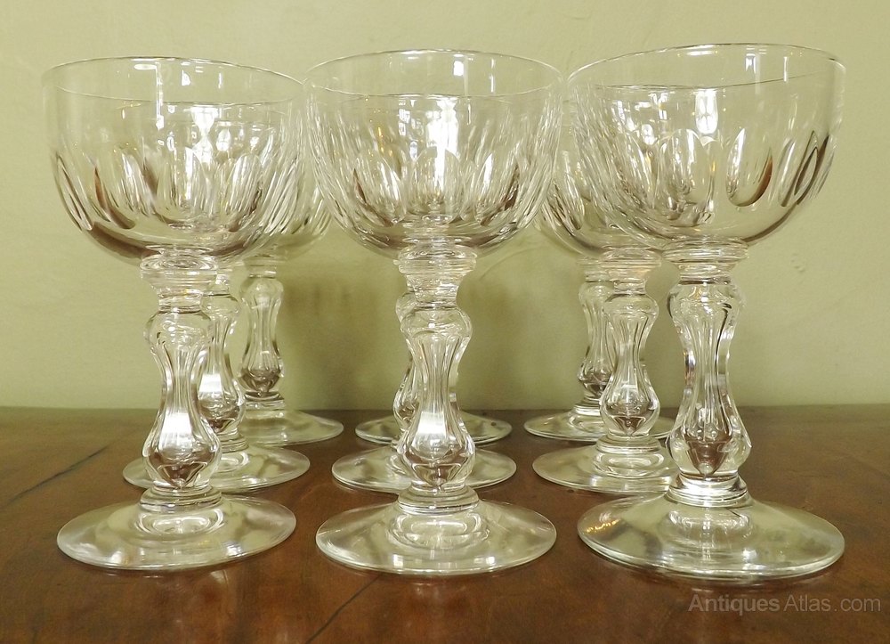 Antiques Atlas Set Of 19th C Wine & Port Glasses