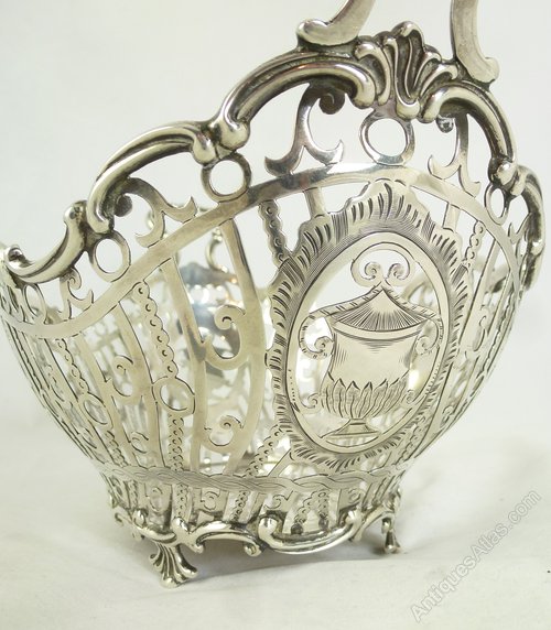 Antiques Atlas Silver Basket Sheffield 1909