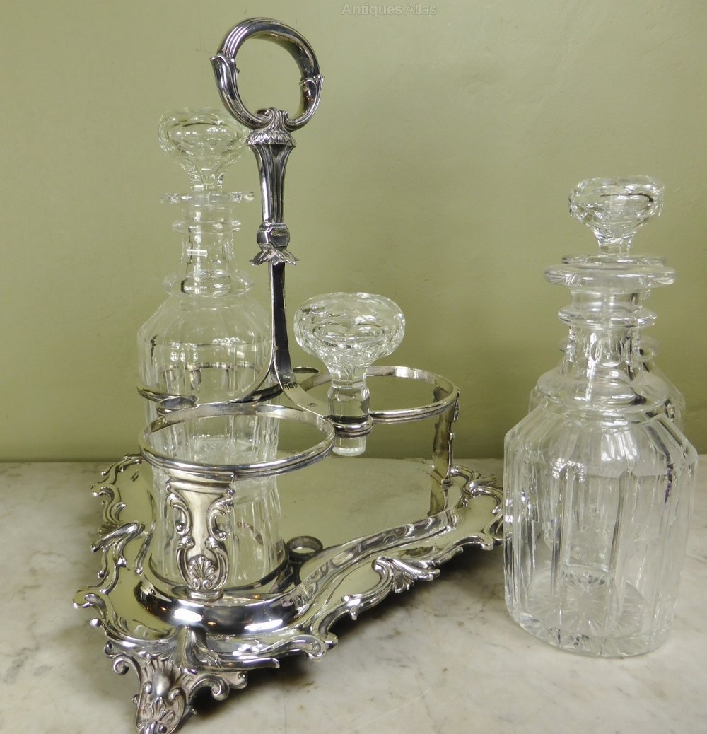 Antiques Atlas Silver Decanter Stand, London 1840