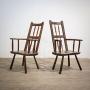Pair of Primitive 19th Century Chairs