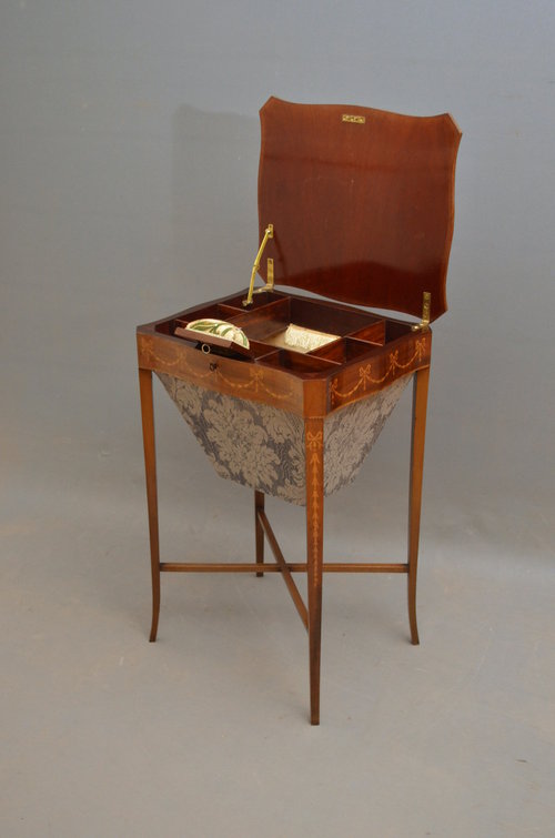 Edwardian Work / Mahogany Sewing Table Antiques Atlas