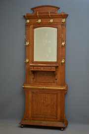 Turn Of The Century Oak Hall Stand