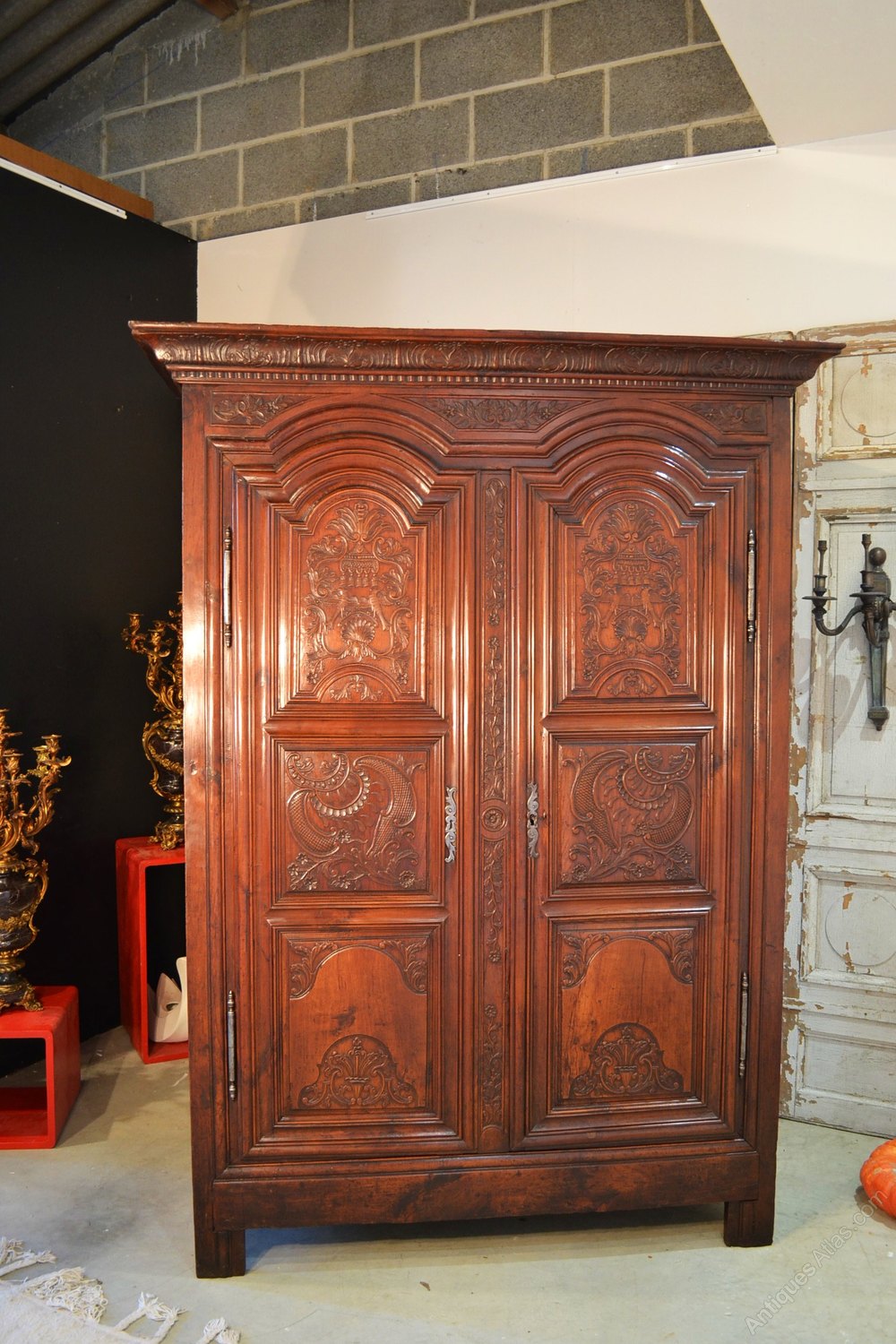 French Armoire / Wardrobe Rennaise In Cherry Antiques Atlas