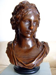 Bronze Bust of Young Lady