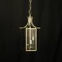 English Art Deco Triple Light Antique Lantern