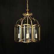 English Brass 4 Light Convex Hall Lantern
