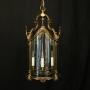 English Gilded Bronze Four light Antique Lantern