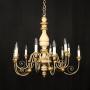 Florentine 12 Light Polychrome Gilded Chandelier