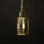 French Bronze Triple Light Antique Hall Lantern