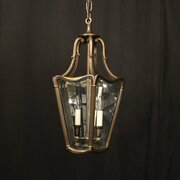 French Bronze Twin Light Antique Hall Lantern