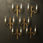 French Empire Set Of 6 Antique Wall Lights