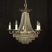 French Gilded 10 Light Swarovski Chandelier