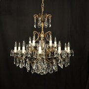French Gilded 16 Light Antique Chandelier