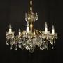 French Gilded 8 Light Antique Chandelier