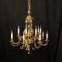 French Gilded Bronze 16 Light Chandelier