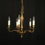 French Gilded Bronze 6 Light Antique Chandelier