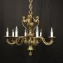 French Gilded Bronze 8 Light Antique Chandelier
