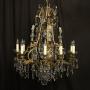 French Gilded Bronze Antique Chandelier