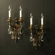 french gilded bronze wall lights French Gilded Bronze Antique Wall Lights