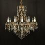 French Gilded Bronze Birdcage Chandelier