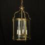 French Gilded Bronze Convex Hall Lantern