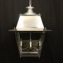 French Large Steel & Brass 4 Light Lantern