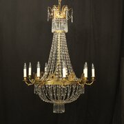 French Mid 19th Century Bronze Tent Chandelier